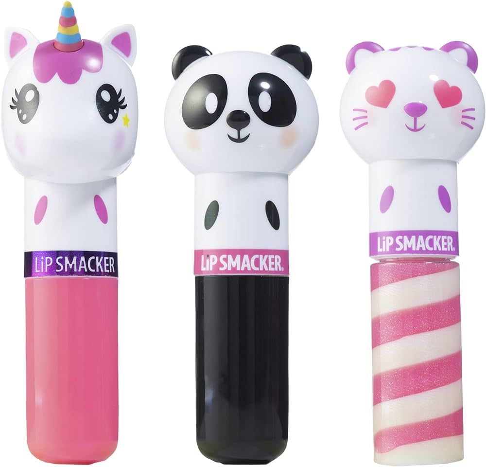 Lip Smacker Lippy Pals Flavored Lip Balm | Unicorn, Bunny, Llama | Clear Matte | for Kids Stockin... | Amazon (US)