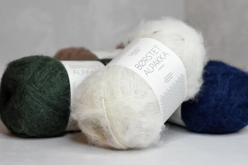 Sandnes Garn Borstet Alpakka Yarn Spft Yarn for You Alpaca Wool Yarn - Etsy Saint Kitts and Nevis | Etsy (US)