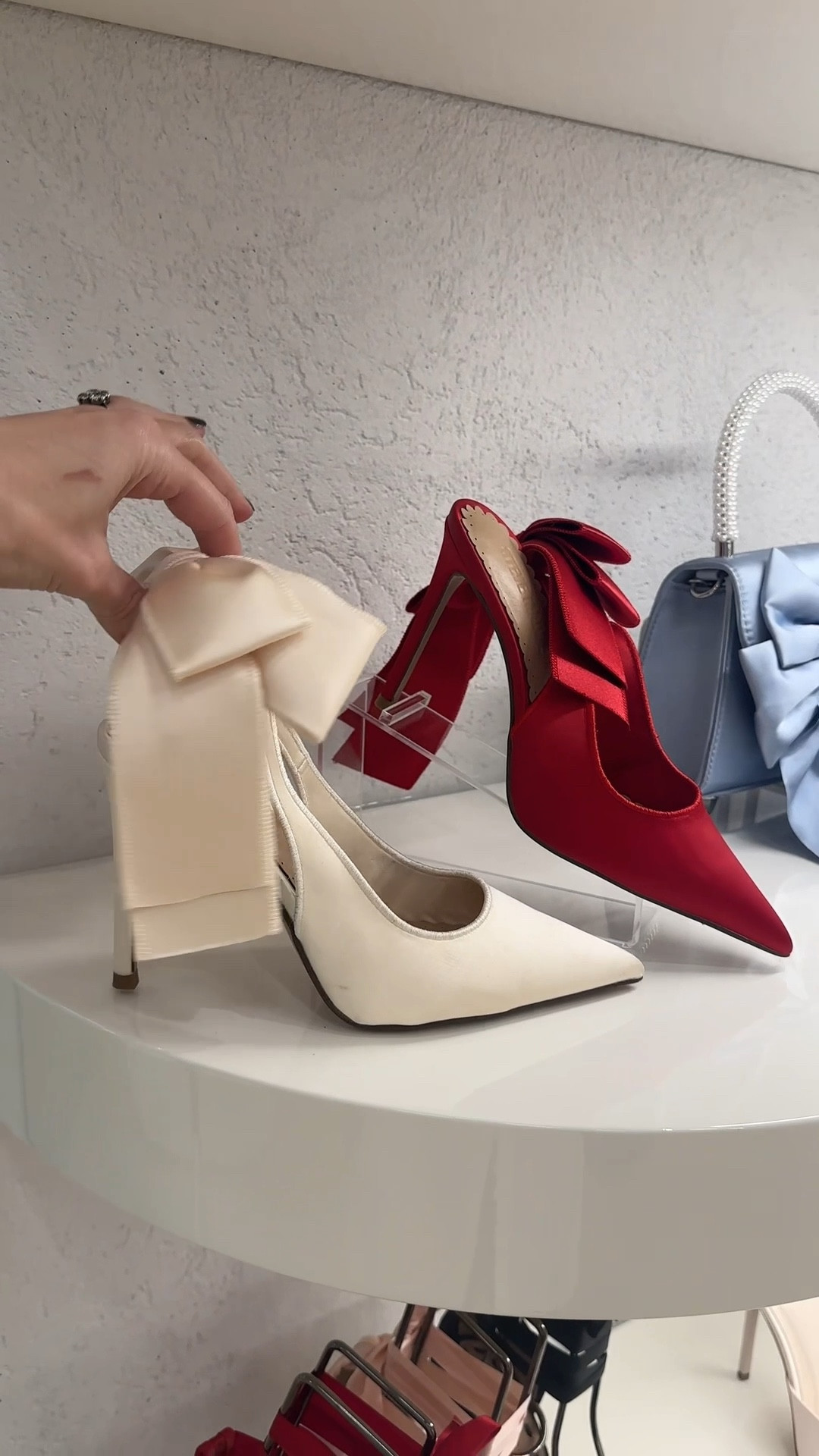 The most perfect bridal era shoes (& the black and red are perfect for the holidays) 

Bride shoes | wedding shoes | holiday party outfit | bows | 2026 brides

#LTKWedding #LTKHoliday #LTKGiftGuide