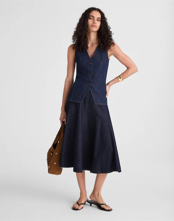 Denim Cutaway Vest | Madewell