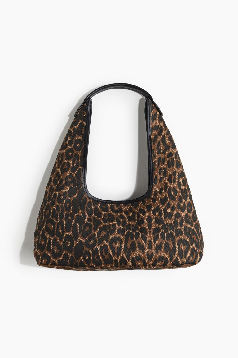 Shoulder Bag - Dark brown/Leopard print - Ladies | H&M AU | H&M (AU)