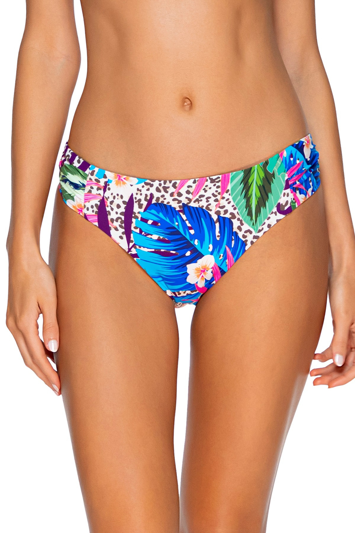 Femme Fatale Shirred Tab Side Bikini Bottom | Everything But Water