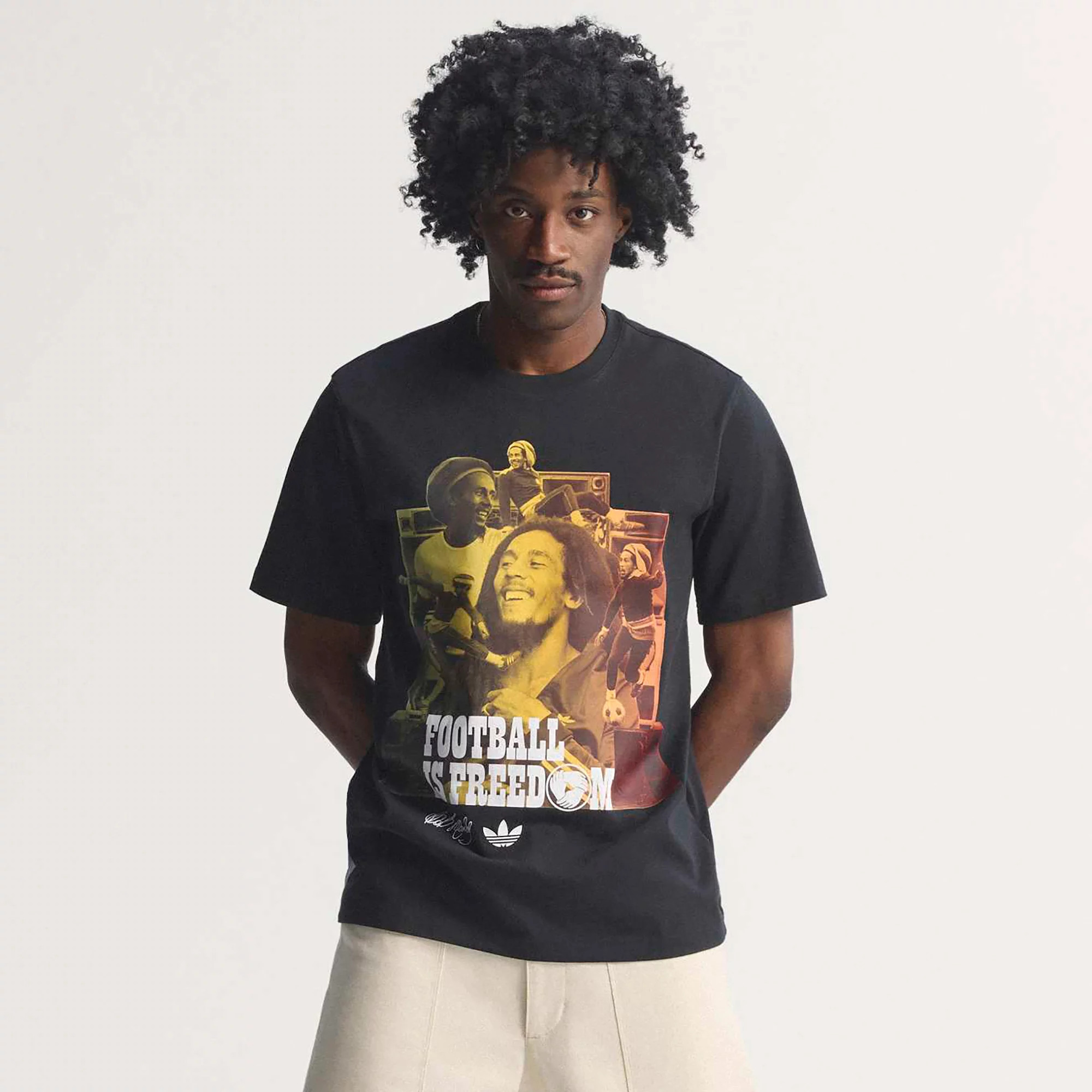 adidas Originals Men's Bob Marley Graphic T-Shirt, XS, Black | DICK'S Sporting Goods