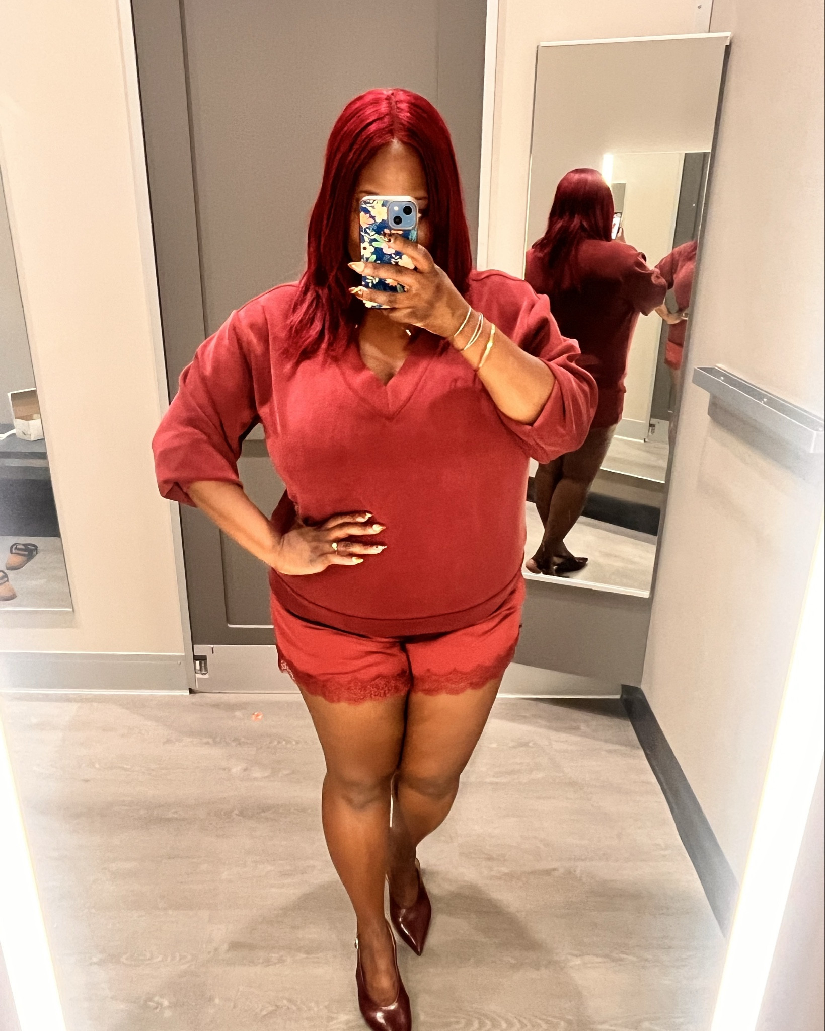 The trend this fall is satin lace shorts and it’s gone viral! Target is on it giving us these cute lace short options to step out in style!♥️🖤

I am wearing the size XL

#LTKSaleAlert #LTKPlusSize #LTKFindsUnder50