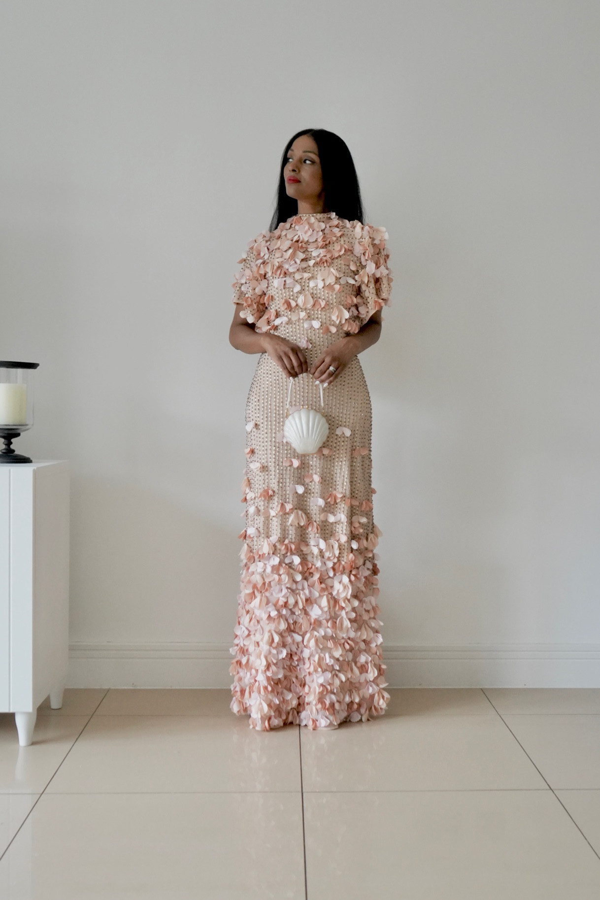 Crystal Applique Deep V Woven Maxi … curated on LTK
