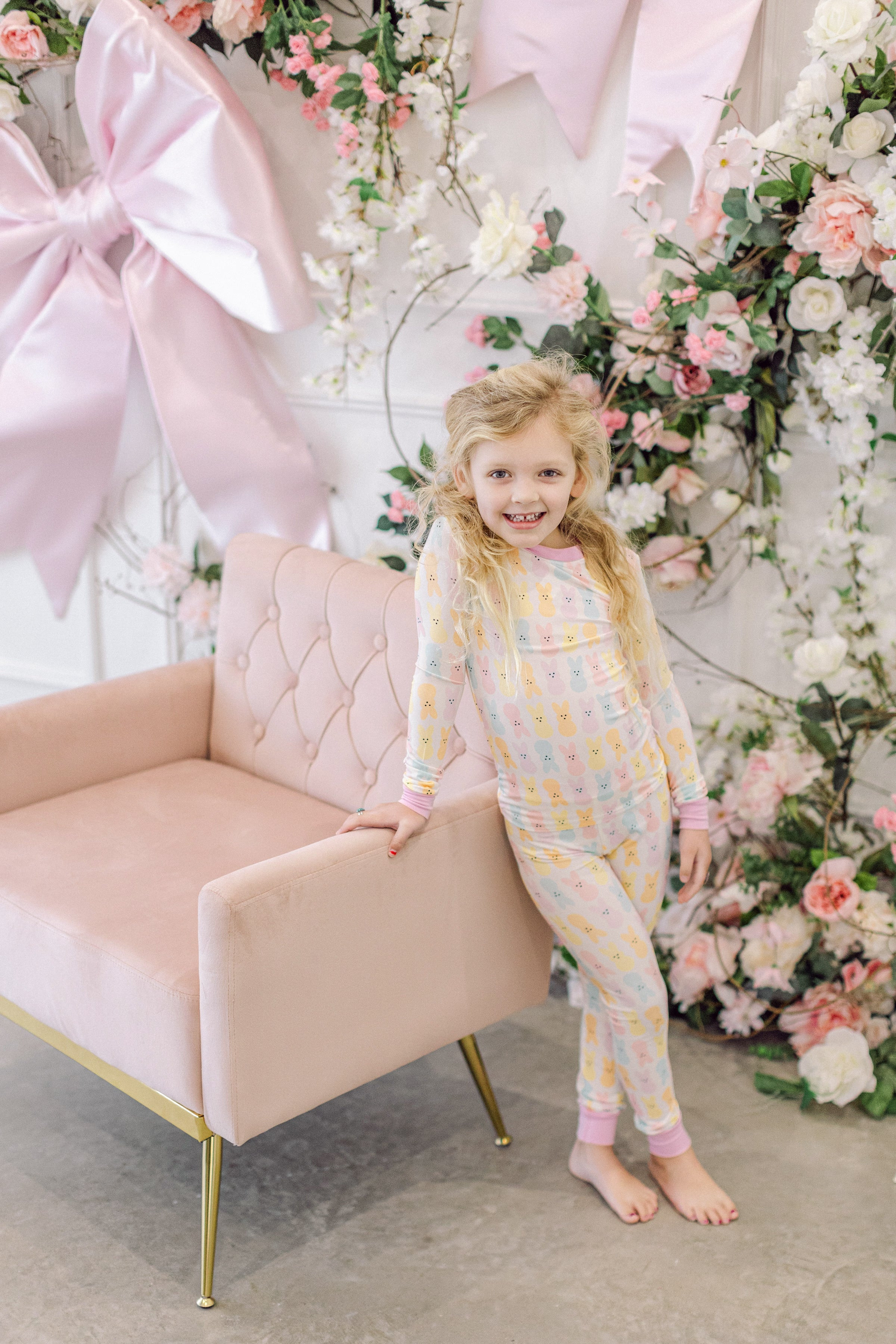 Pink Bunny Premium PJ Set | Poppy Kids Co