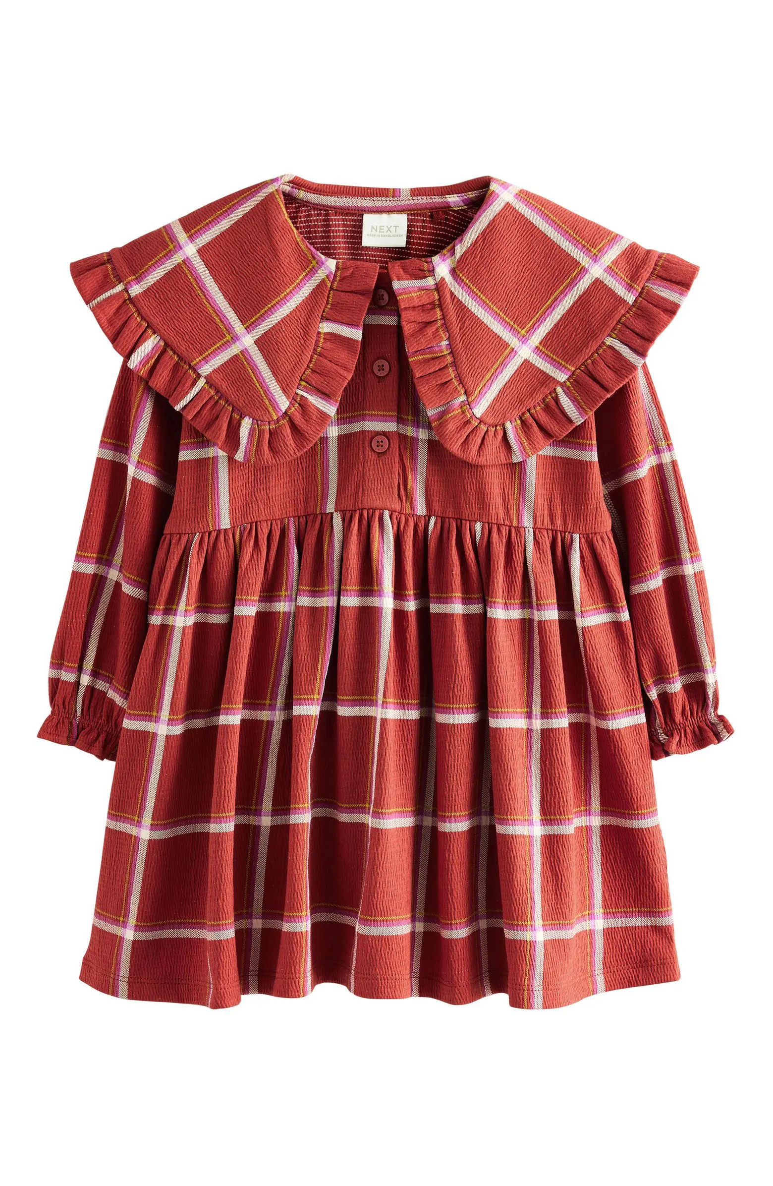 Kids' Check Collared Dress | Nordstrom