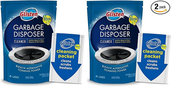 Glisten GLISTEN-DP06N-PB-2/PACK DP06N-PB Garbage Disposer Foaming Cleaner, Lemon Scent, 2-Pack (8... | Amazon (US)