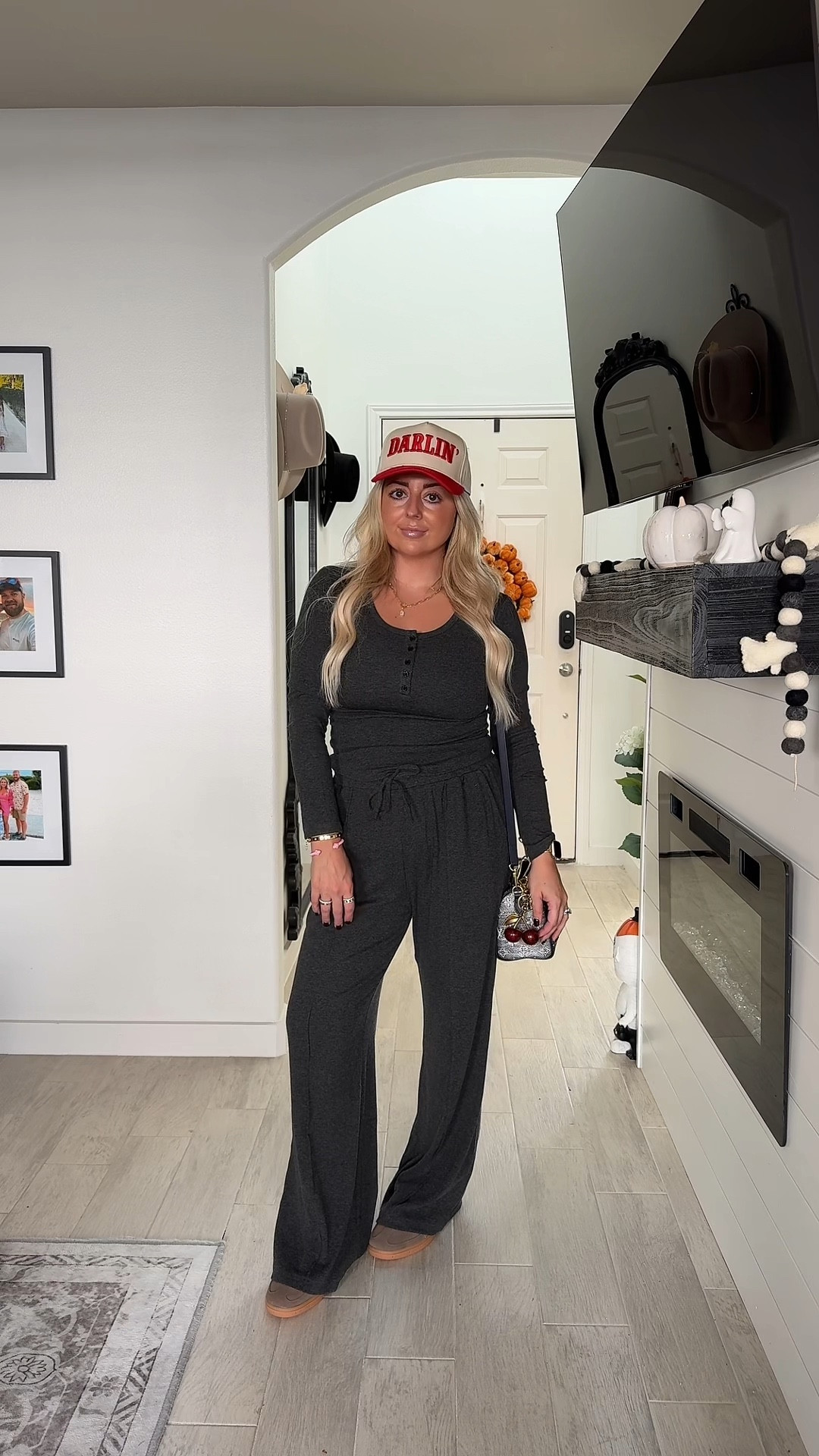 Fall ootd 
Matching set med and so comfy! 
Adidas sneakers tts
Lv speedy
Bag charm 

#LTKFindsUnder100 #LTKItBag #LTKShoeCrush