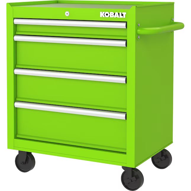 Kobalt 26.7-in W x 33-in H 4-Drawer Steel Rolling Tool Cabinet (Green) | Lowe's