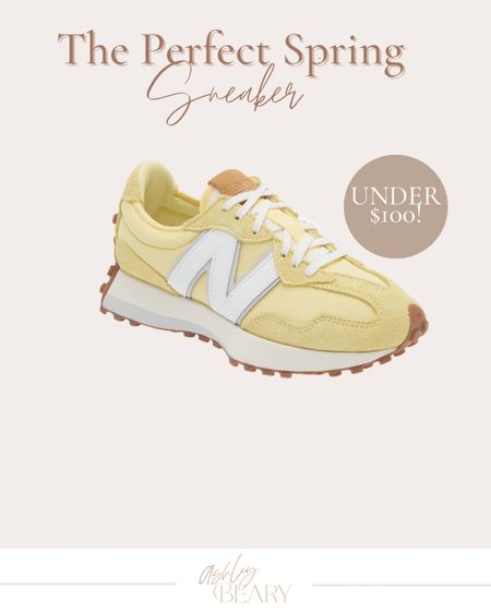 New Spring New Balance Sneaker color!!! Omg this yellow is so pretty! These will sell out fast!! Under $100! 

#LTKunder100 #LTKSeasonal #LTKshoecrush