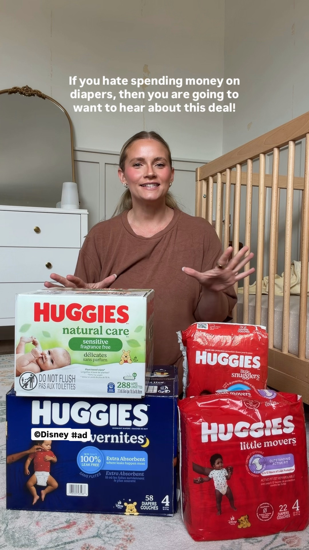 #ad Okay this deal at Target is NOT a drill 🚨 Now through May 30th, Target Circle members can spend $80 on Huggies and get a $20 gift card back — and I have everything linked in my LTK Shop so you can shop directly from there! 🛍️

We are a Huggies household all the way — in my opinion the Little Snugglers are the softest option for newborns, the Little Movers are perfect for our crawler, and the Overnites have been such a game changer for us overnight. And I never run out of the Natural Care Sensitive wipes. The best part? Target carries every sub-brand, size, and pack count so I can build a full diaper basket for our whole family in one run. And you can look to Target Circle year-round for Huggies savings — but this week's deal is extra good so seriously don't sleep on it. Target Circle members, the deal ends May 30th. Head to Target in-store or online and load that cart! 🎯 #ad #TargetPartner #HuggiesPartner #Huggies @huggies @target
Offer: Target Circle Deal: $20 Target GiftCard with $80 select baby care purchase
Eligibility: Target Circle Membership 
Availability: Sunday May 24th - Saturday May 30th, 2026, offer expires at 11:59pmPT.
Terms & Conditions: Category Deal. Valid in store or online. Limit one coupon/deal per Target Circle account. No other same department/category coupon/deal/bonus will apply. Offer excludes items sold & shipped by Target Plus™ Partners and clearance items. Void if copied, scanned, altered, transferred, purchased, sold or prohibited by law. Coupon/deal expires at 11:59pm PT. Item(s) may not be available at all stores. Gift cards and tax will not be included in determining purchase total. Target GiftCard not valid as payment on this purchase; terms and conditions apply. Quantities limited; no rain checks. No cash value. For full details on our Price Match policy, see Target.com/PriceMatch

#LTKU
