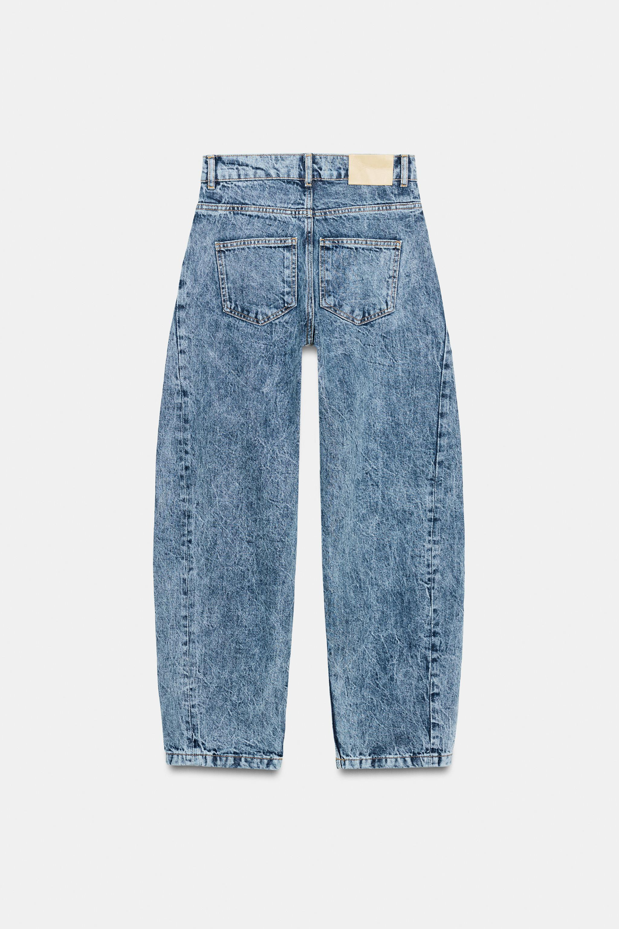 ZW COLLECTION BALLOON HIGH-WAIST JEANS | Zara UK