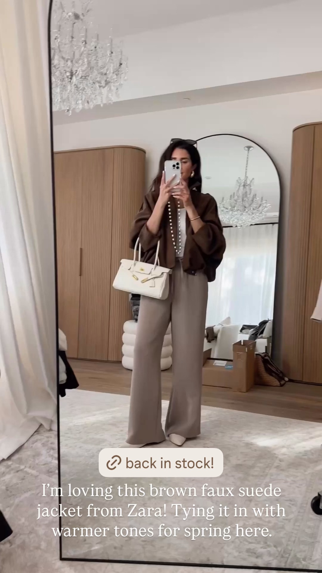 I’m loving this brown faux suede jacket from zara! Trying it in with warmer tones for spring here  

#LTKgrwm #LTKootd #LTKOver40