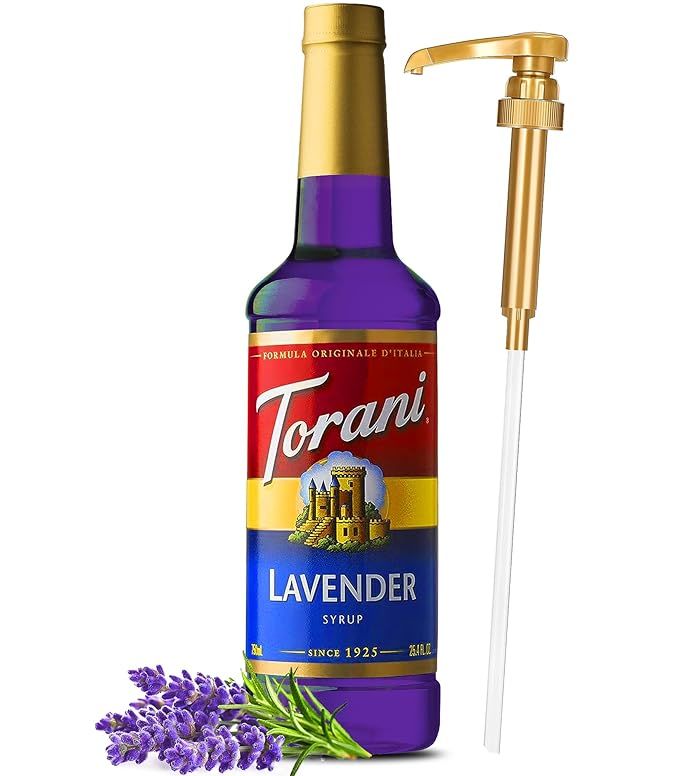 Torani Lavender Syrup with Pump, 25.4 Ounces | Amazon (US)