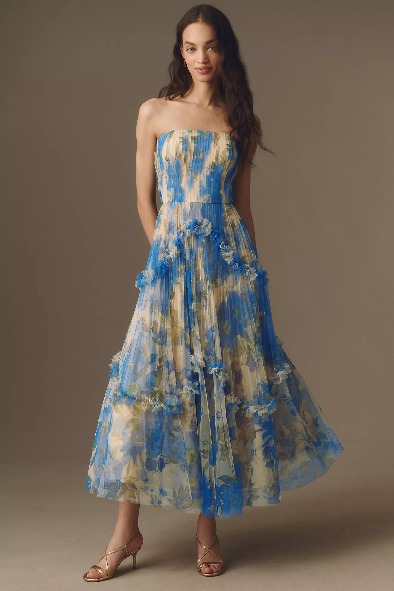 Hutch Strapless Bustier Maxi Dress | Anthropologie (US)