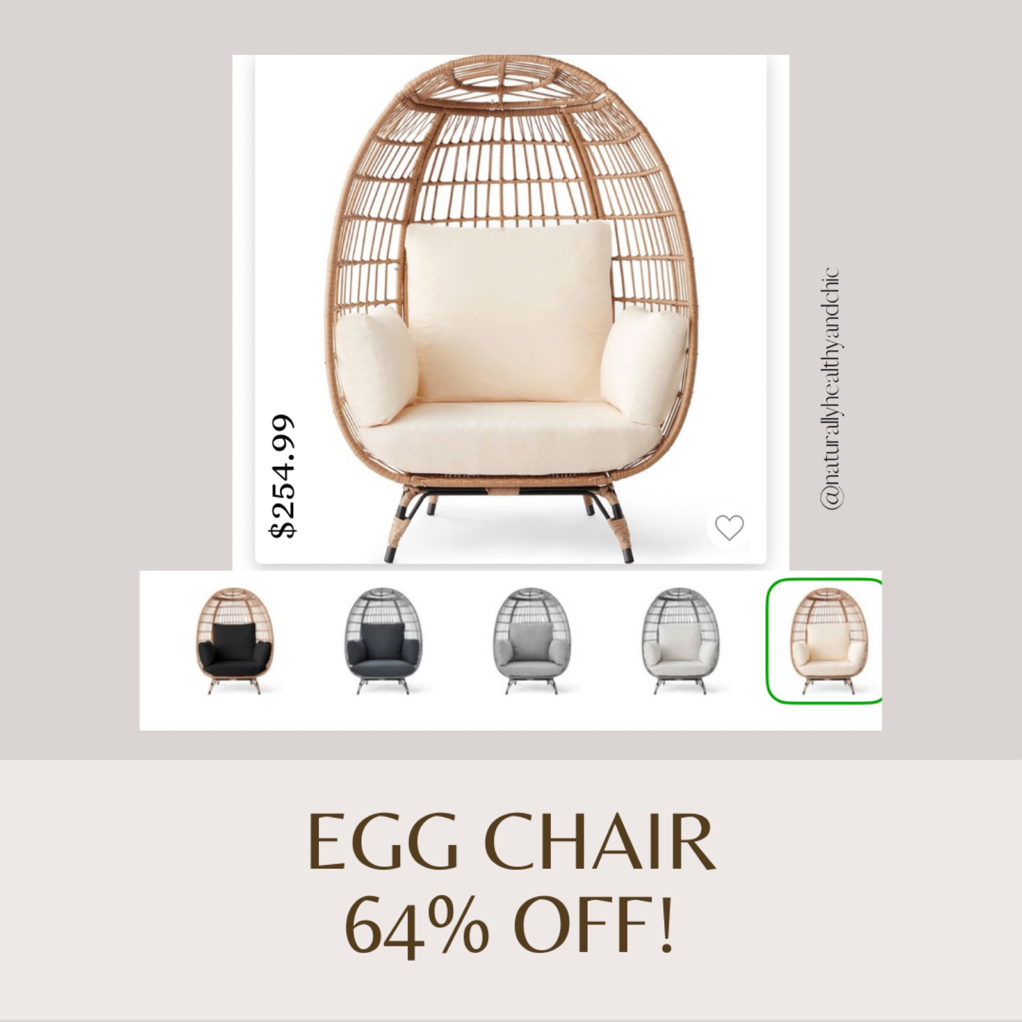 Egg Chair Sale 64% off ! Comes in multiple color ways. Snag it while it’s in stock! Just in time for spring. 

#LTKHome #LTKSaleAlert #LTKSeasonal