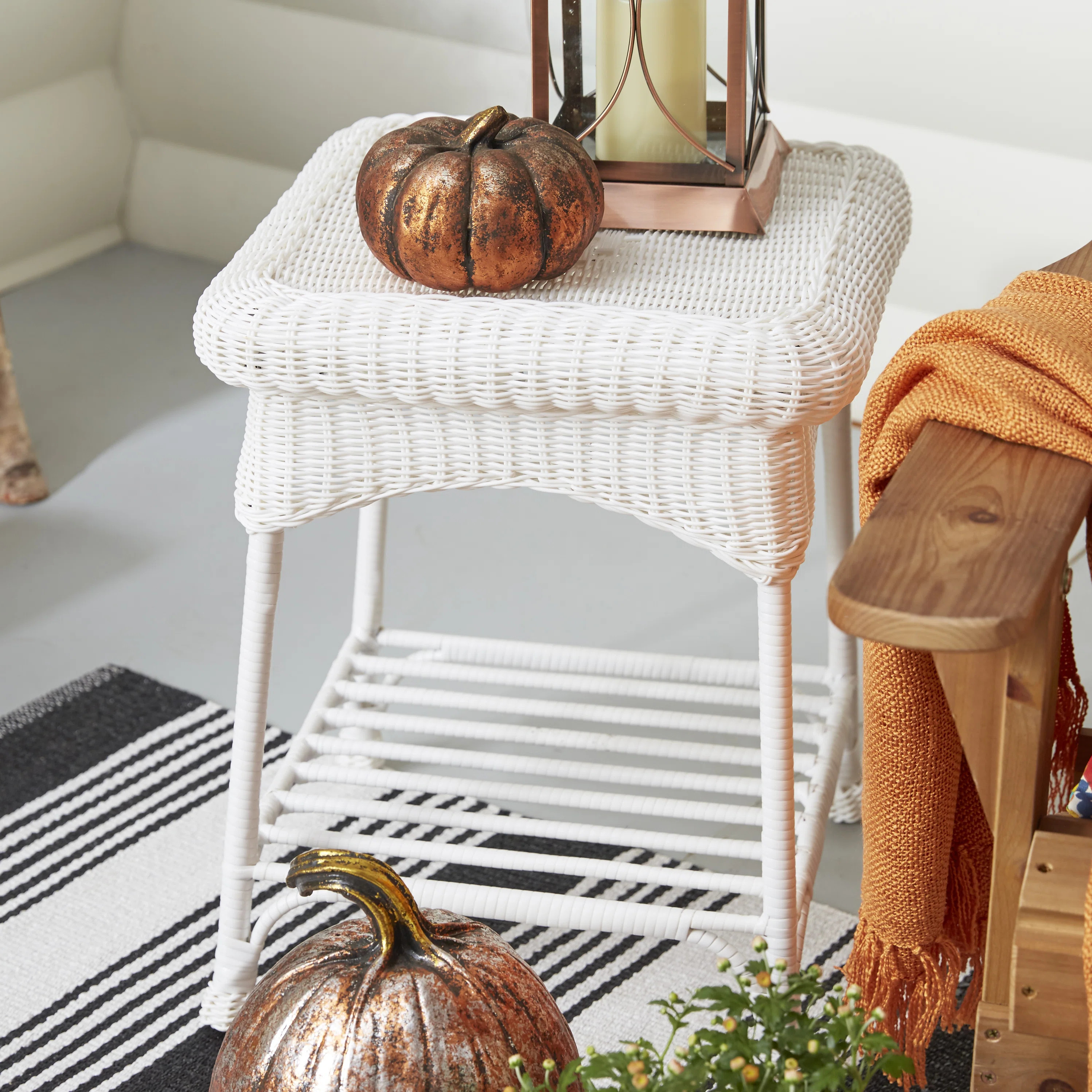 Herscher Square Outdoor Side Table , 17'' in. W 17'' in. D | Wayfair North America