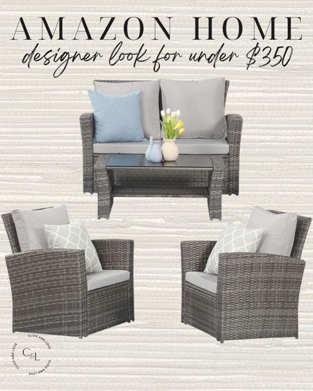 Outdoor furniture for under $350! Such a great price for this set. A budget friendly way to refresh your outdoor space ✨

Outdoor decor, outdoor furniture, patio furniture, seasonal decor, look for less, outdoor refresh, spring refresh, summer refresh, patio update, outdoor remodel,  Amazon, amazon home decor finds , Amazon home, Amazon must haves, Amazon finds, amazon favorites, Amazon home decor #amazon #amazonhome

#LTKhome #LTKSeasonal #LTKstyletip