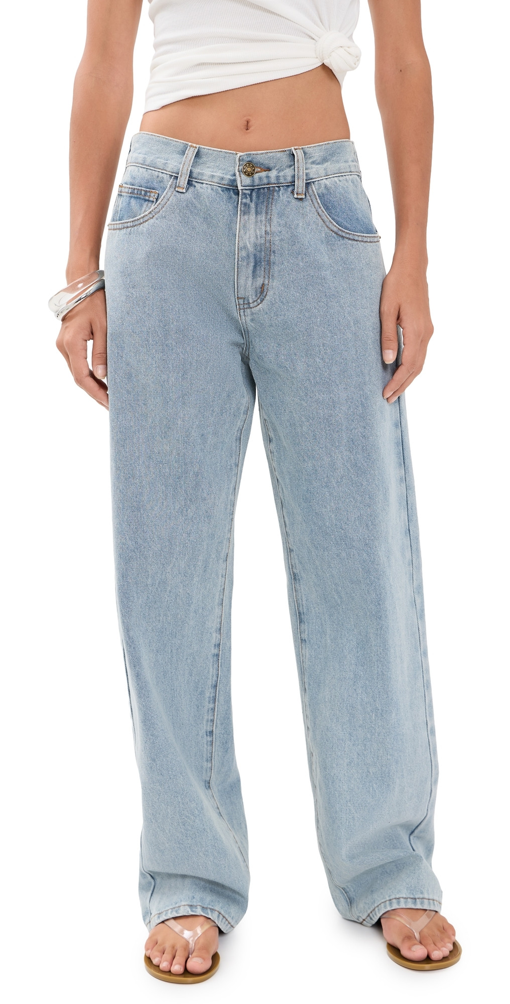 Lioness Totti Jeans Washed Blue XL | Shopbop
