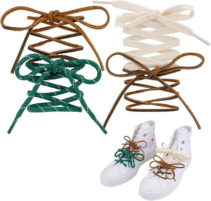 Colored Shoe Laces Multi Style Replacement Shoelaces for Boots Sneakers Cool Design Shoe Strings | Amazon (US)