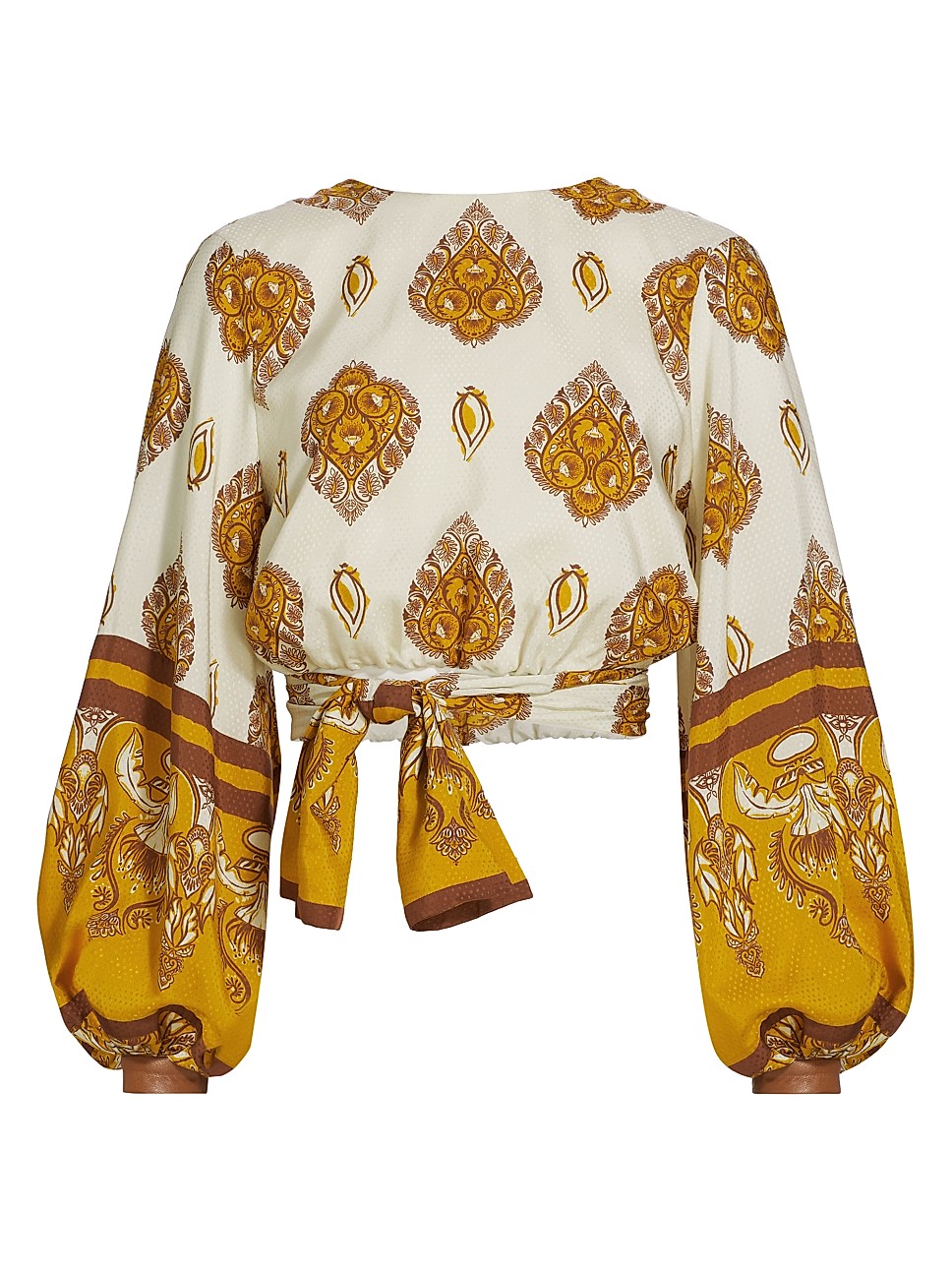 Nobles Cusqueños Reversible Jacquard Wrap Crop Top | Saks Fifth Avenue