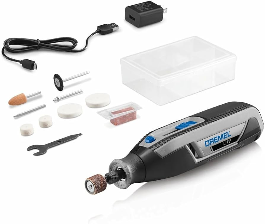 Dremel Lite 7760 N/10 4V Li-Ion Cordless Rotary Tool, Variable Speed Multi-Purpose Kit, USB Charg... | Amazon (US)