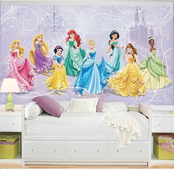 RoomMates JL1280M Disney Princess Royal Debut Water Activated Removable Wall Mural-10.5 x 6 ft, M... | Amazon (US)