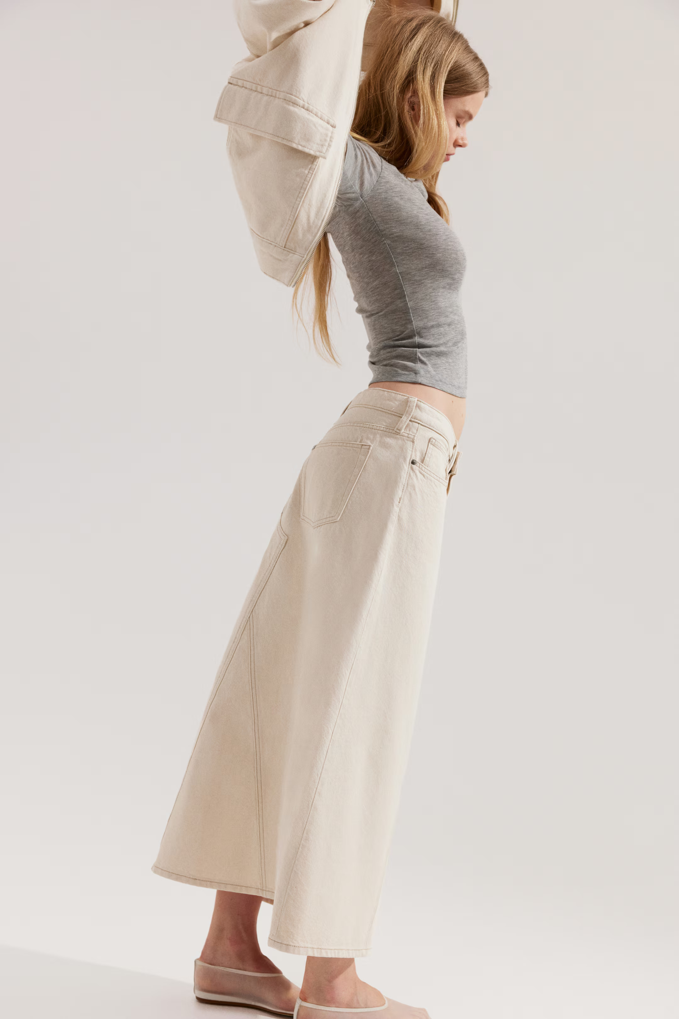 A-line denim skirt | H&M (US + CA)