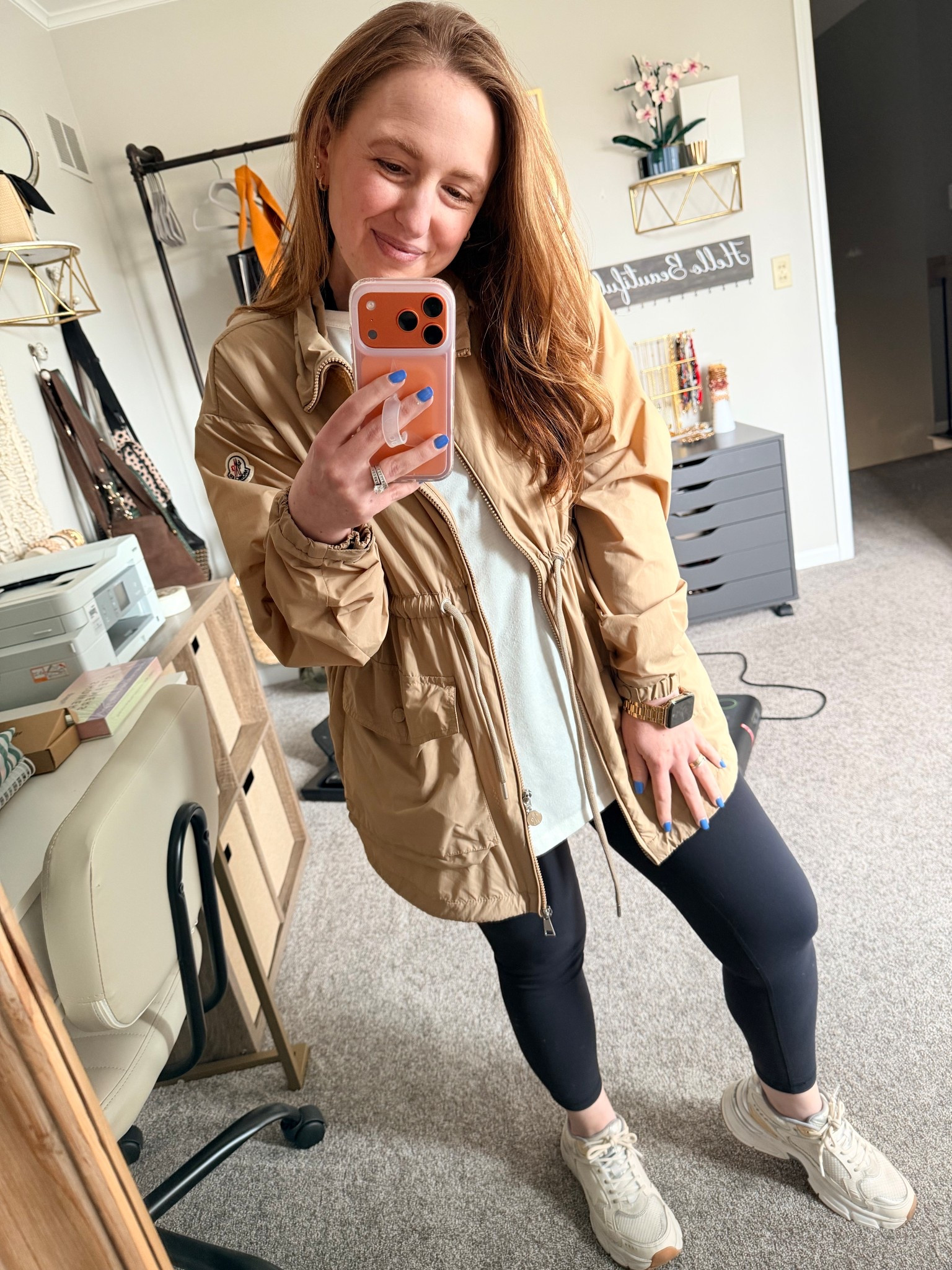 Outfit to go cheer on my son in basketball!  This Moncler jacket is from the outlet mall we stopped at in Orlando and it has been on my wishlist forever!  Perfect for spring!  I found some similar Moncler styles in different colors!

#LTKgrwm #LTKmomlife #LTKootd