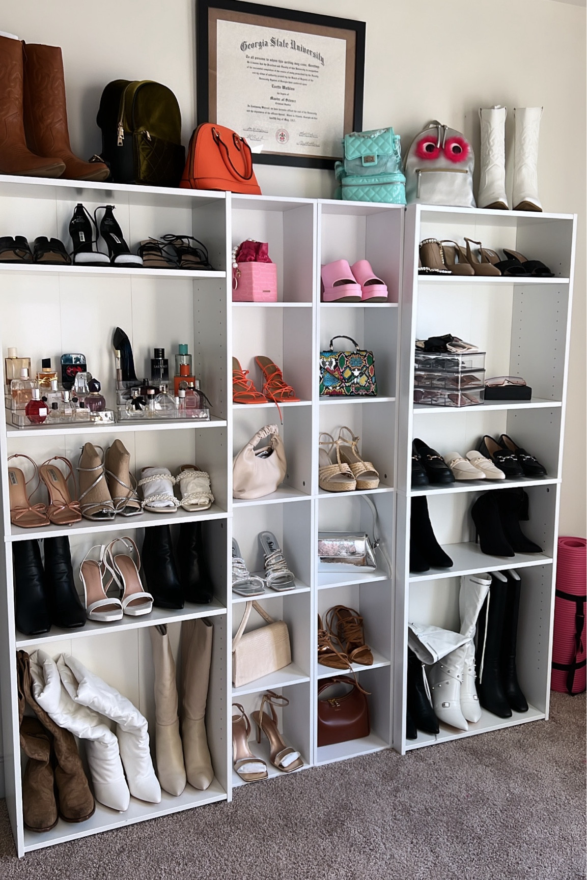 Are you looking for organization ideas? I got these bookshelves from Target and Amazon, and I couldn’t be more pleased 😍 Very easy to assemble and gives me a piece of mind! It’s still a work in progress, but I’m in love so far ❤️

#LTKFindsUnder100 #LTKHome #LTKStyleTip