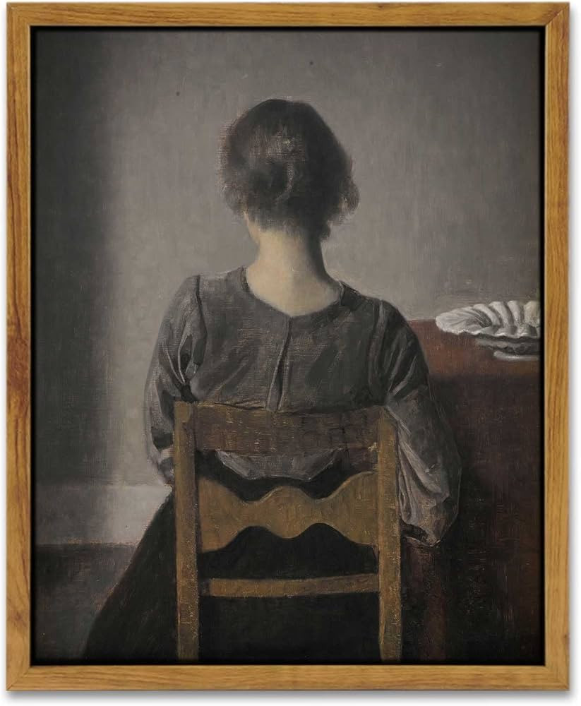 InSimSea Framed Wall Art Classical Women Portrait Painting Canvas Prints Vintage Wall Decor for B... | Amazon (US)