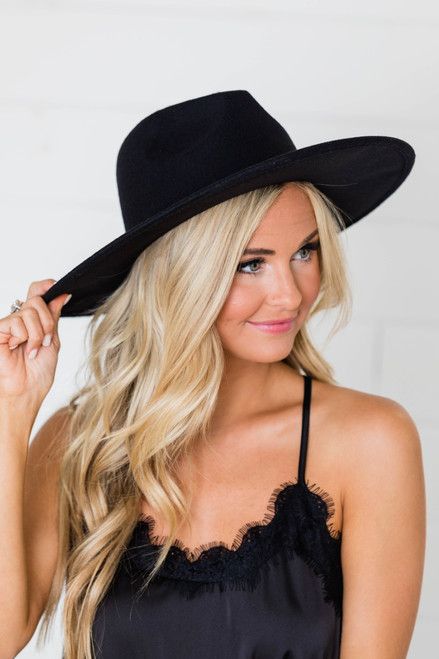 For Next Time Black Hat | The Pink Lily Boutique