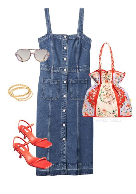 Casual spring outfit / vacation outfit / Nashville bachelorette / Napa bachelorette trip / denim dress 

#LTKfindsunder100