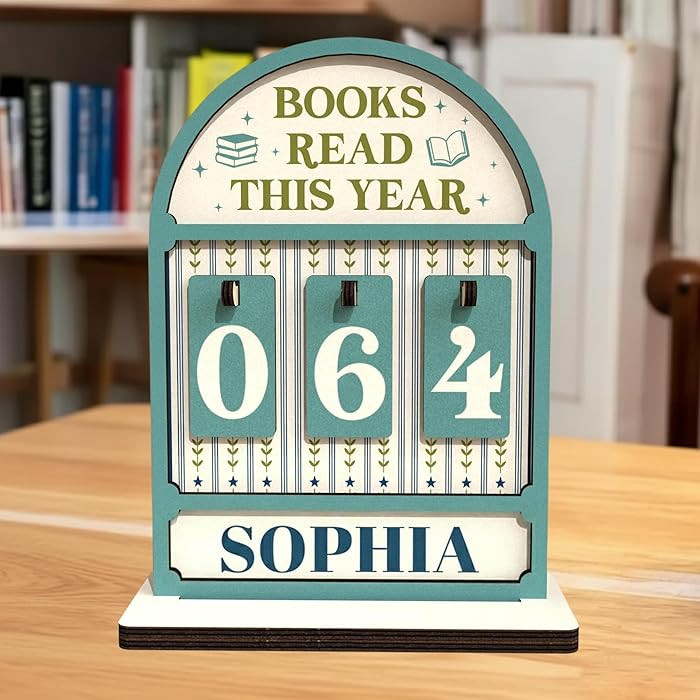 Custom Books Read This Year Counter Sign, Books Read This Year Counter, Custom Bookshelf Decor, G... | Amazon (US)