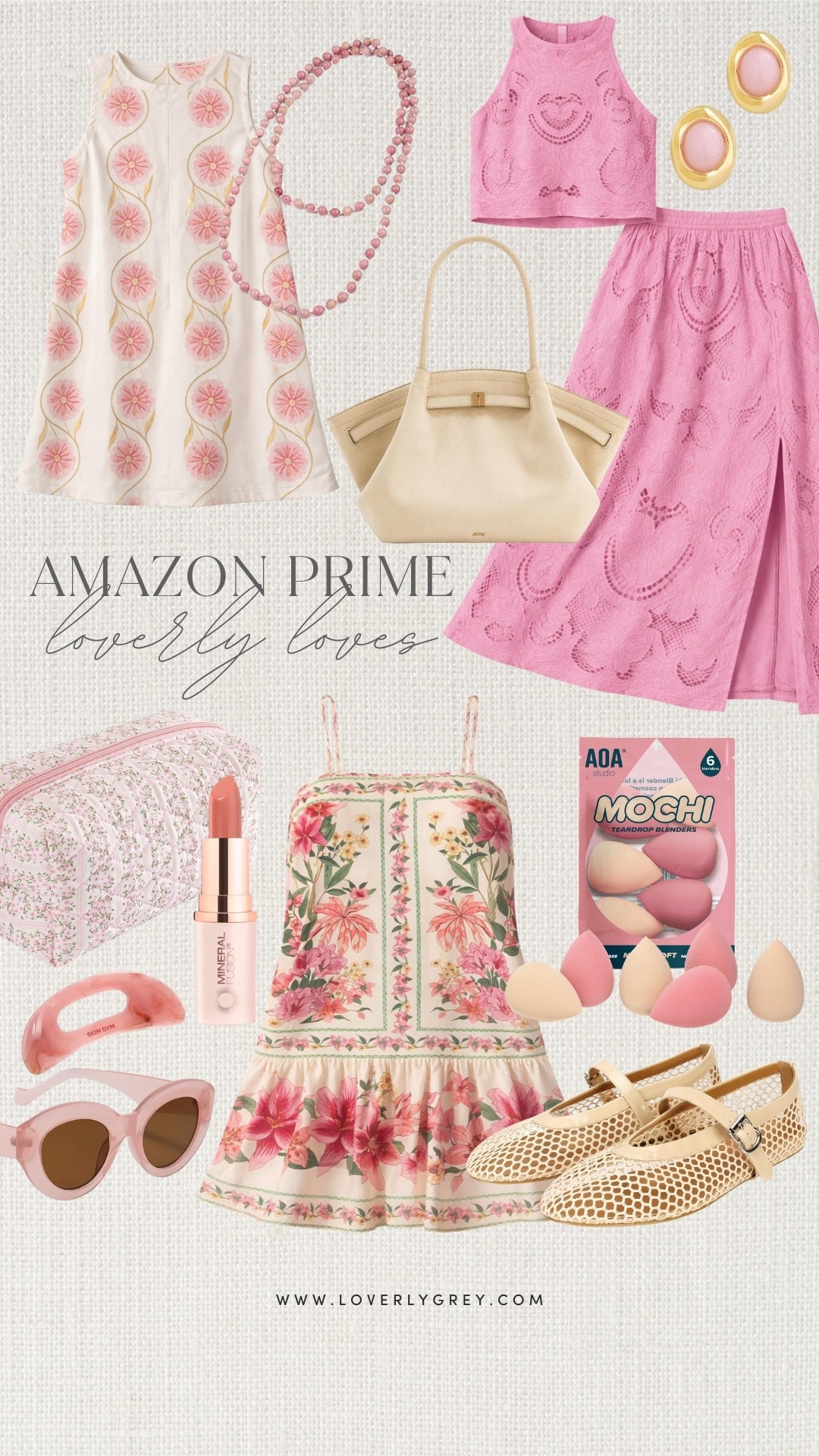 I am loving these colorful finds from Amazon! The two piece matching pink set is a must-have for the upcoming season! I also love the floral travel pouch, Mary Jane flats, and beaded pink necklace!

#LTKSeasonal #LTKBeauty #LTKTravel