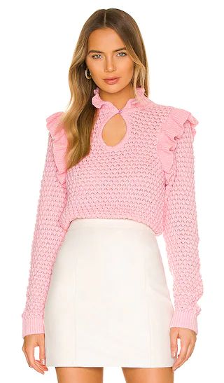 Oletta Sweater in Coral Pink | Revolve Clothing (Global)