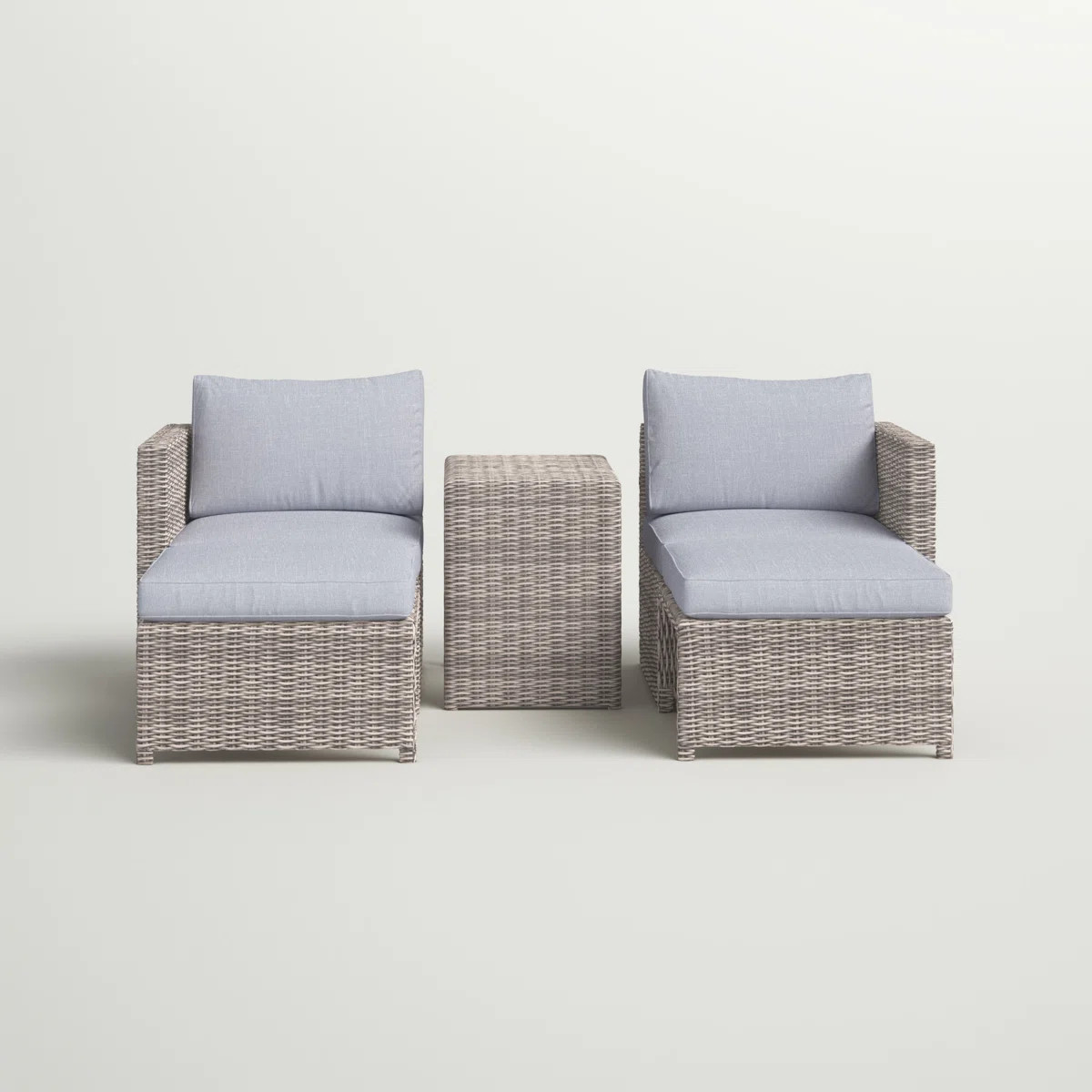 Morland 5 Piece PE Rattan Sectional Seating Group with Cushions | Wayfair North America