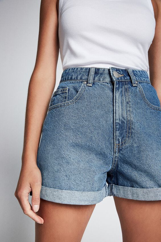 High Rise Flashback Denim Short | Cotton On (ANZ)
