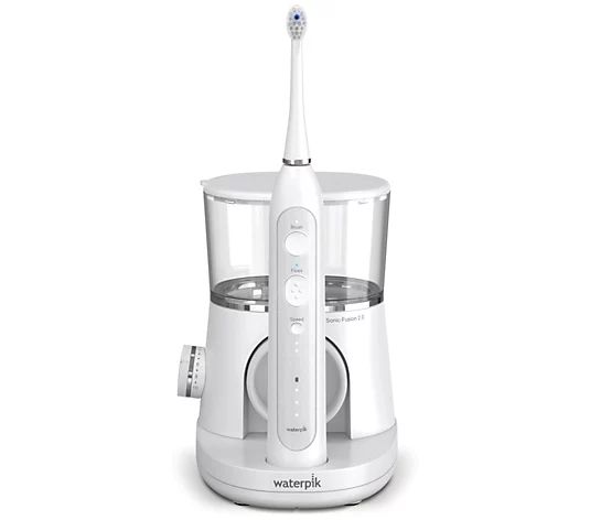 Waterpik Sonic Fusion 2.0 Rechargeable Flossing Toothbrush - QVC.com | QVC