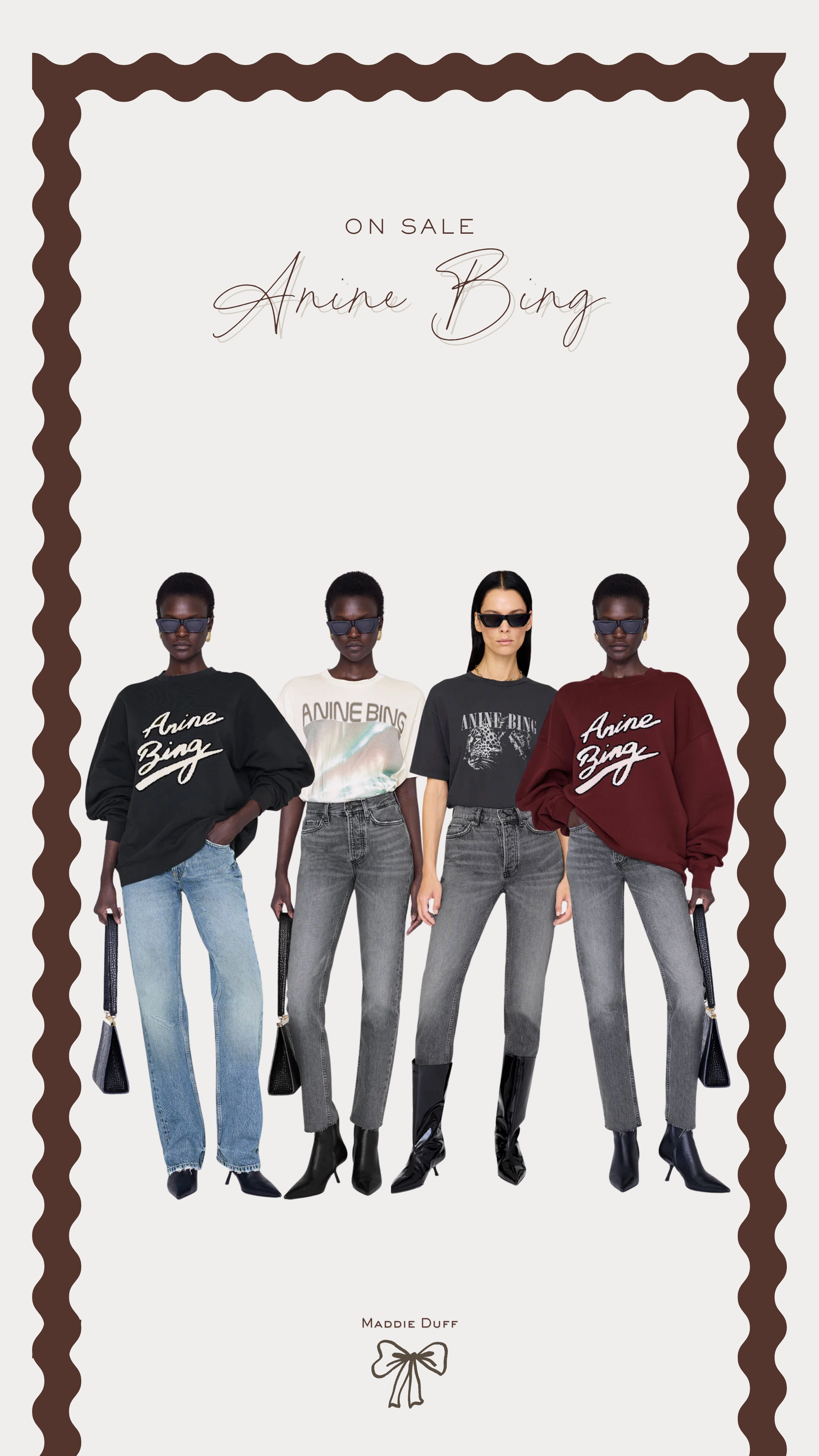 Anine Bing is having a huge sale with so many graphics still in stock!


anine bing, sweatshirts, casual style, mom outfits  

 #LTKSaleAlert #LTKFindsUnder100