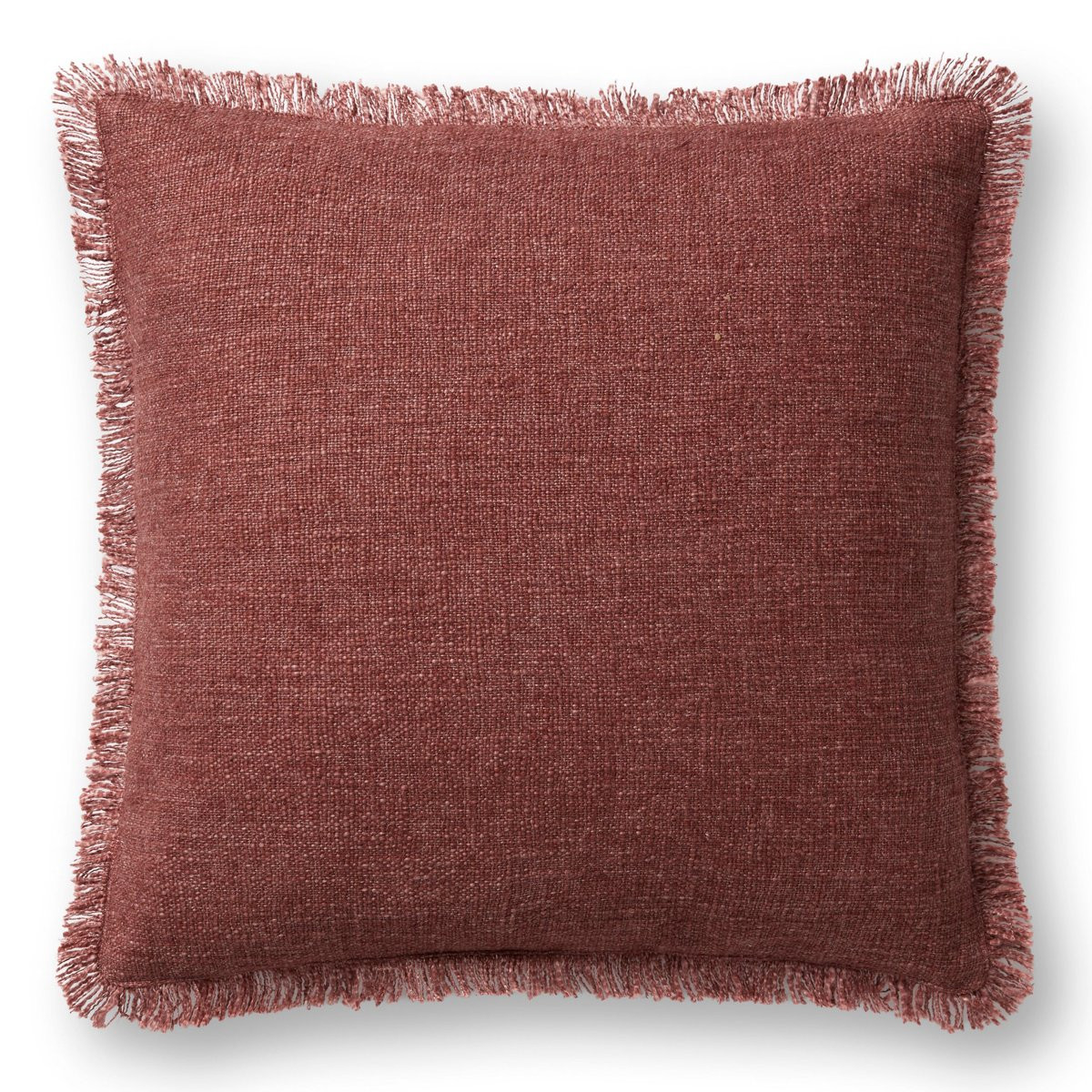 Sable Pillow PAL-0033 Wine Cotton | Rugs Direct