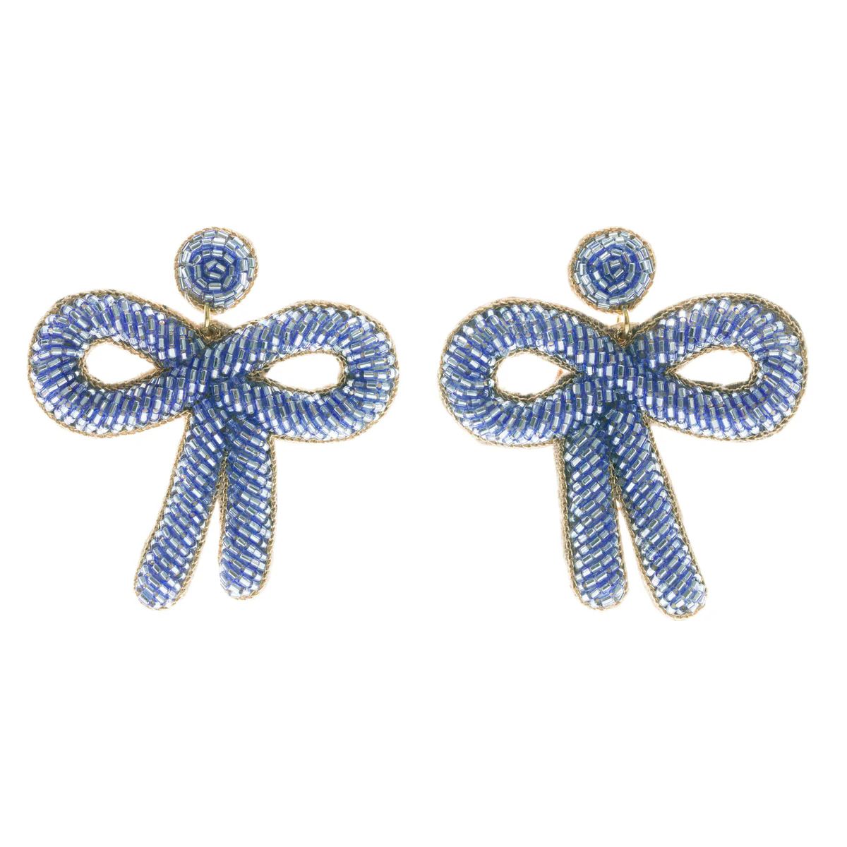 Periwinkle Bow Earrings | Beth Ladd Collections