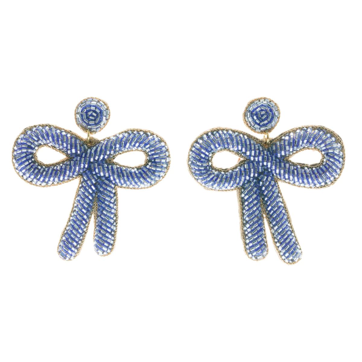 PREORDER: Periwinkle Bow Earrings | Beth Ladd Collections