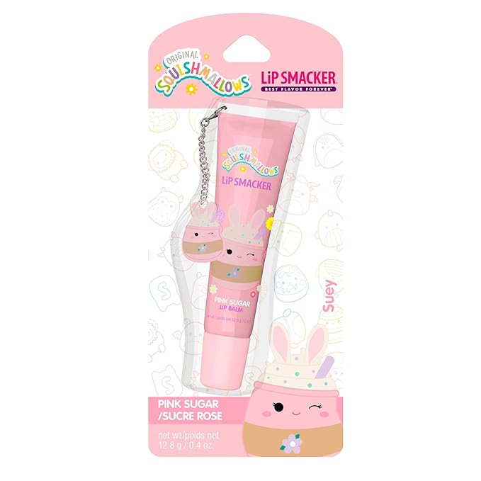 Lip Smacker Squishmallows Lip Balm, Pink Sugar (Suey), Limited Edition Easter Basket Stuffer, Fla... | Amazon (US)
