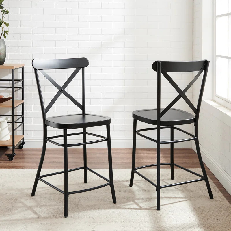 Peru Steel Bar & Counter Stool (Set of 2) | Wayfair North America