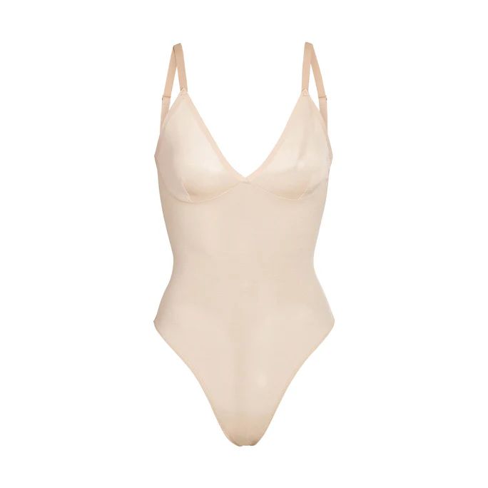 SHEER SCULPT THONG BODYSUIT | SKIMS (US)