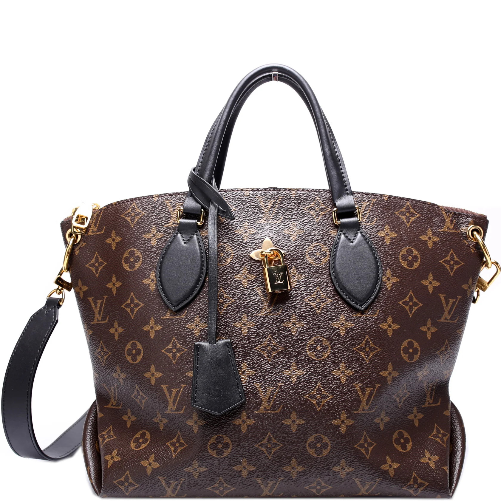 Flower Zipped Tote MM Monogram | Keeks Designer Handbags
