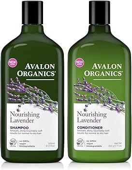 Avalon Organics Lavender Nourishing Shampoo & Conditioner Duo, 11 oz | Amazon (US)