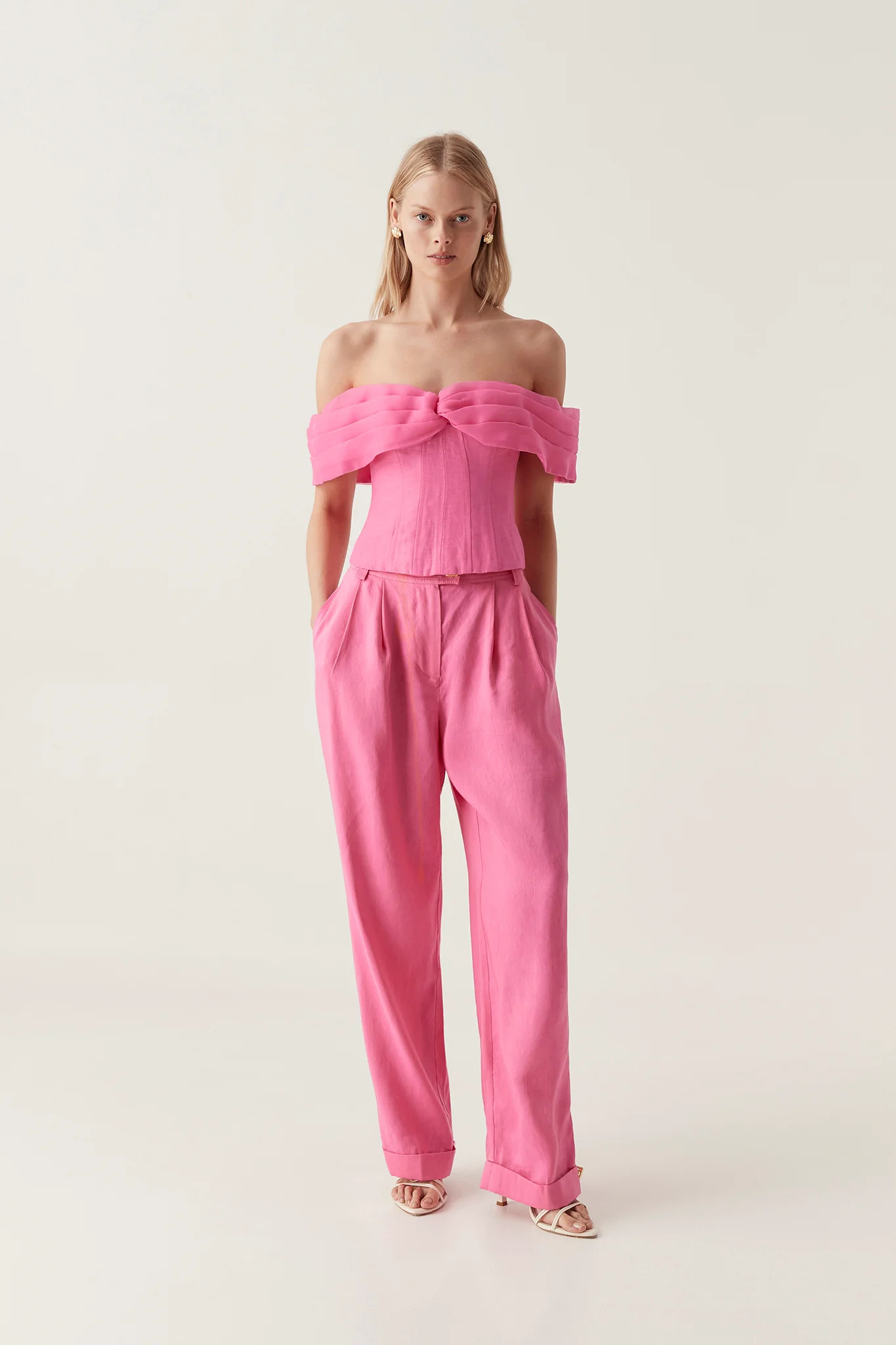 Cordelia Corseted Crop Top | aje. (US, UK, Europe, ROW)